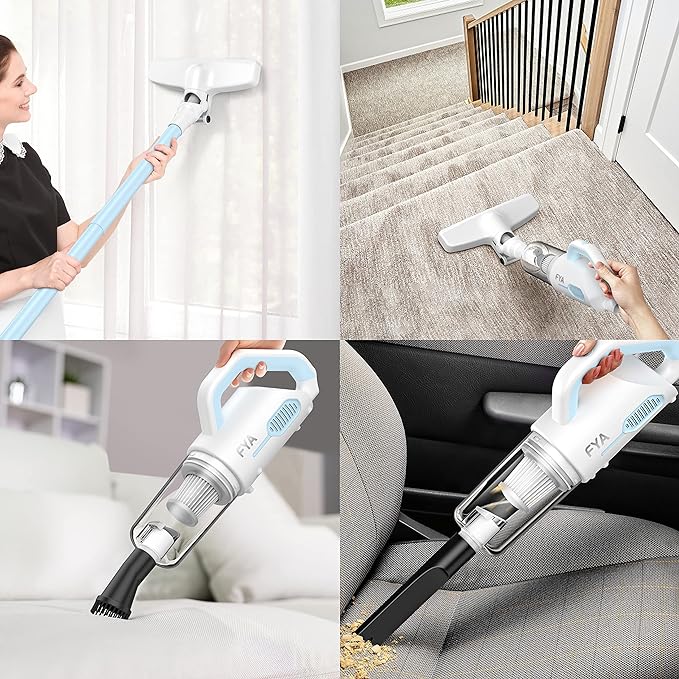 "12-in-1 Stick Handheld Vacuum: Versatile Cordless Cleaning for Every Surface"